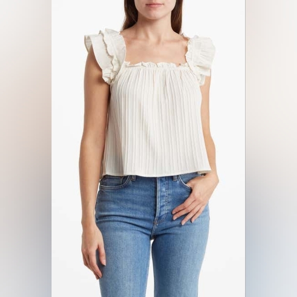 Lush Ruffle Textured Tank Top - Picture 1 of 5